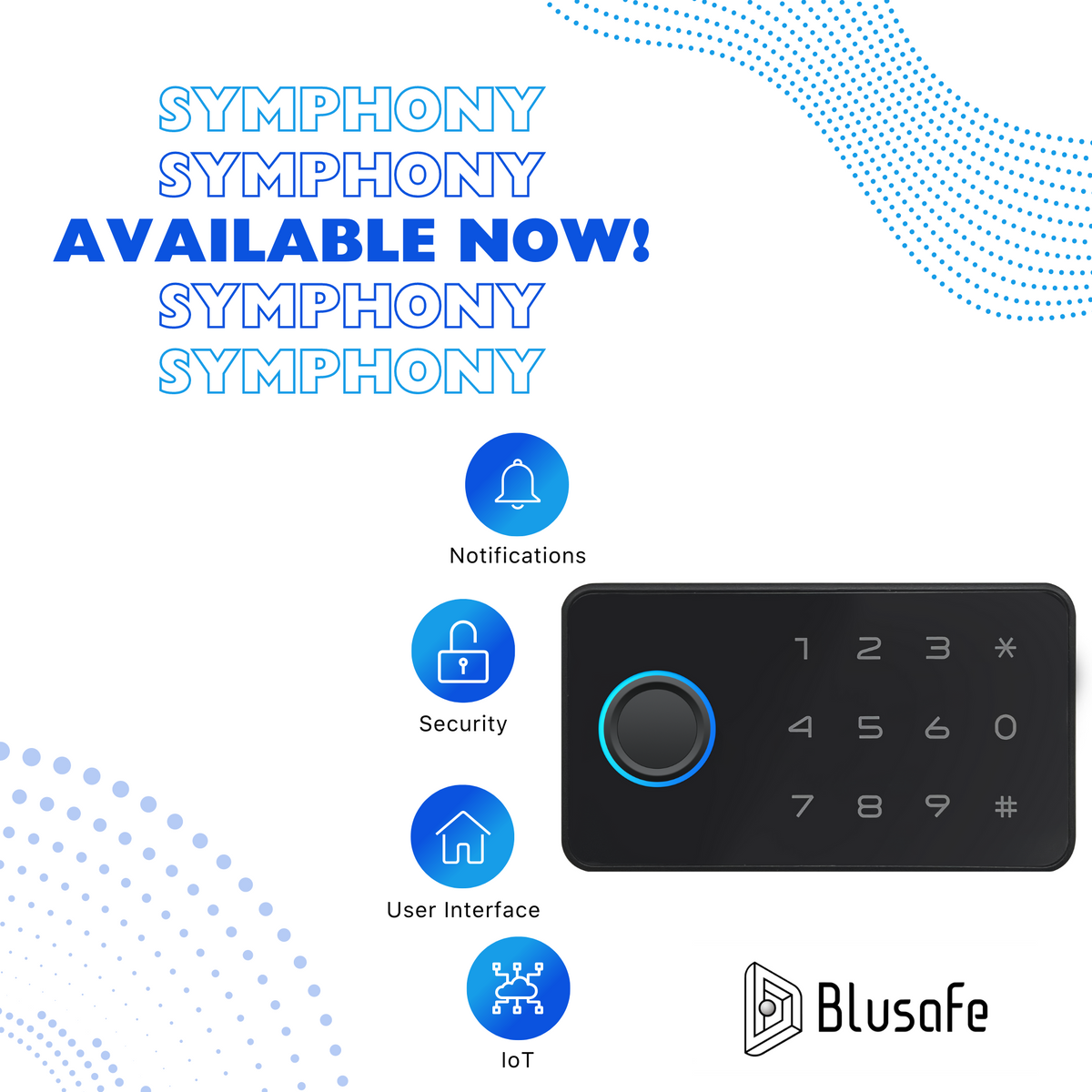 Blusafe Symphony Smart Cabinet Lock — RFID, NFC & App