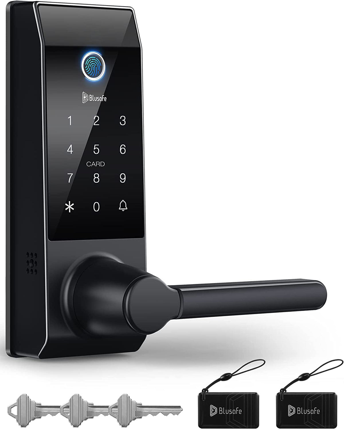 Blusafe Contour Card Access Bundle — Without Camera / Black