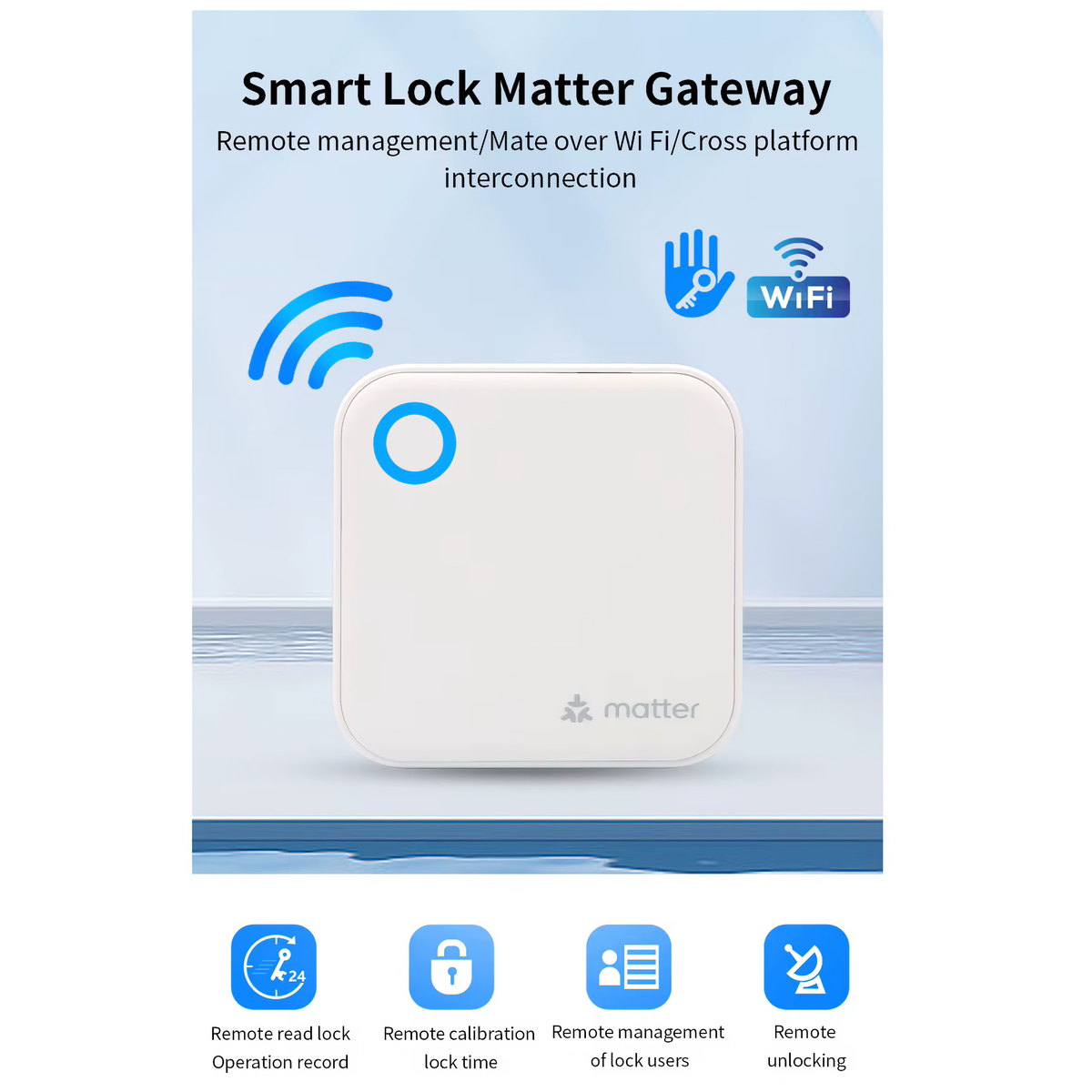 TTLock G6 Matter Wi-Fi Gateway for Blusafe Smart Locks