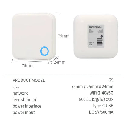 TTLock G5 Dual-Band Wi-Fi Gateway for Blusafe Smart Locks