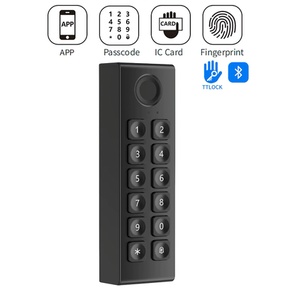 WK3 fingerprint keypad for TTLock smart locks angle view