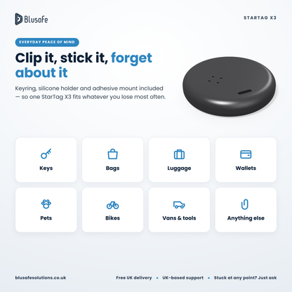 StarTag X3 Bluetooth Tracker — Apple Find My or Android Find Hub